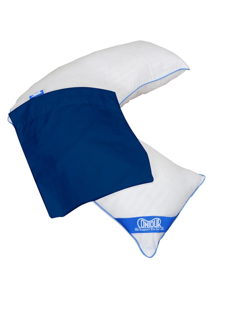 Contour Products L Pillow Case, Navy, Made Specifically for The Contour Products L-Shaped Body Pillow - Image 5